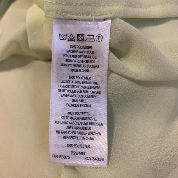 French Connection Light Green Sleeveless Blouse - Picture 7 of 7